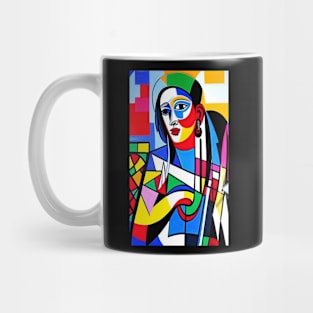 Cubist Style Modern Art Painting Mug